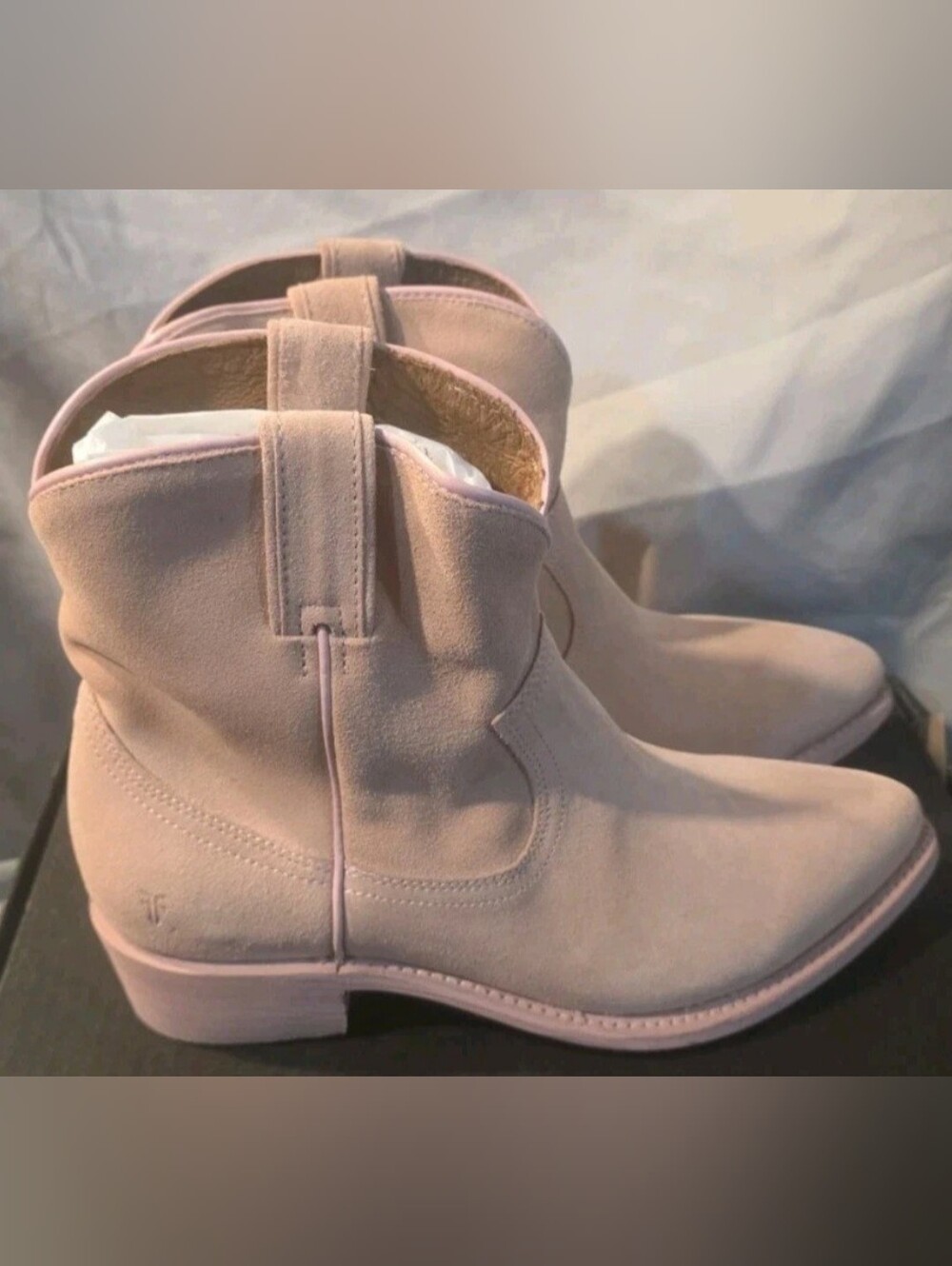 Frye Womens Billy Short Suede Boots Dusty Pink FR40408 Size 10M NWB Defects